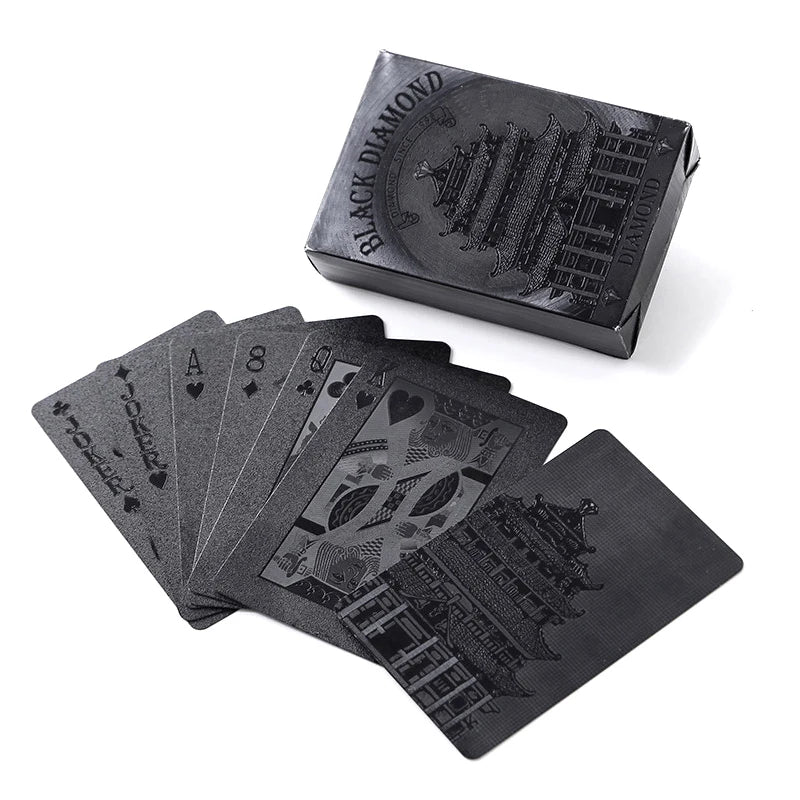 All-Black Waterproof Playing Cards