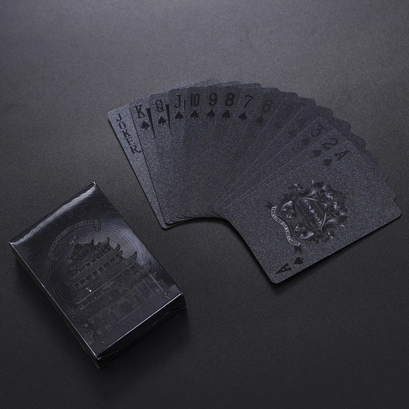 All-Black Waterproof Playing Cards