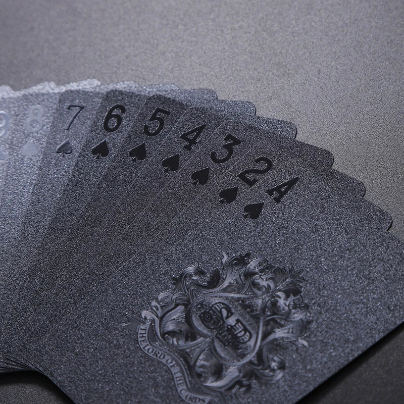 All-Black Waterproof Playing Cards